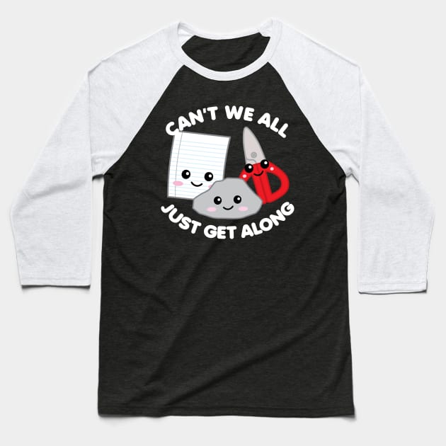 Can't We All Just Get Along Baseball T-Shirt by DetourShirts